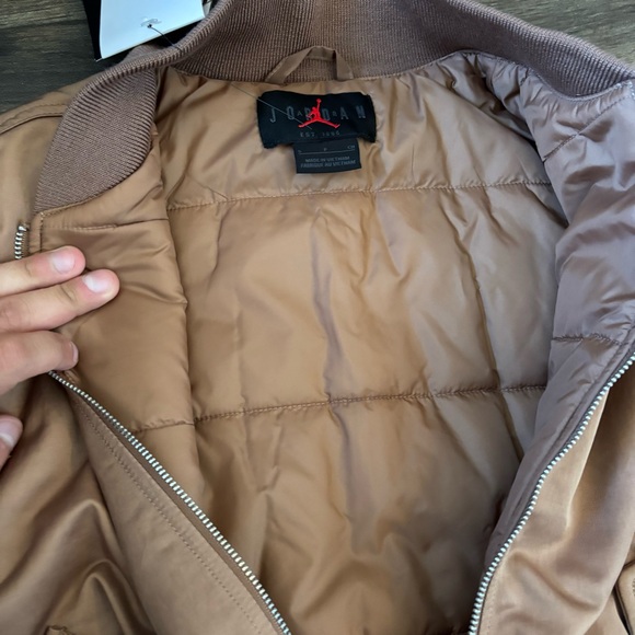 Jordan Bomber Jacket in Tan - Picture 4 of 6